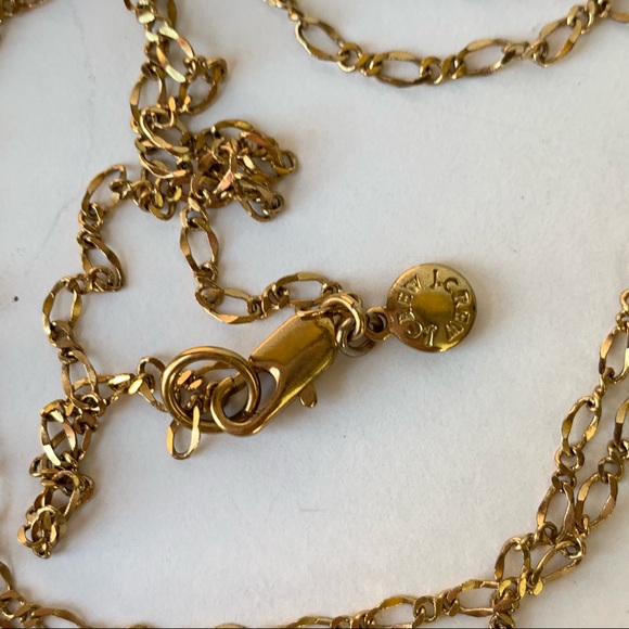 Extra Long Pave Set Rhinestone & Enamel Necklace - Picture 2 of 7